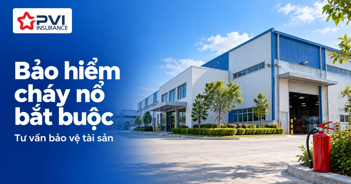 Hình ảnh mô phỏng nhà xưởng và bình chữa cháy